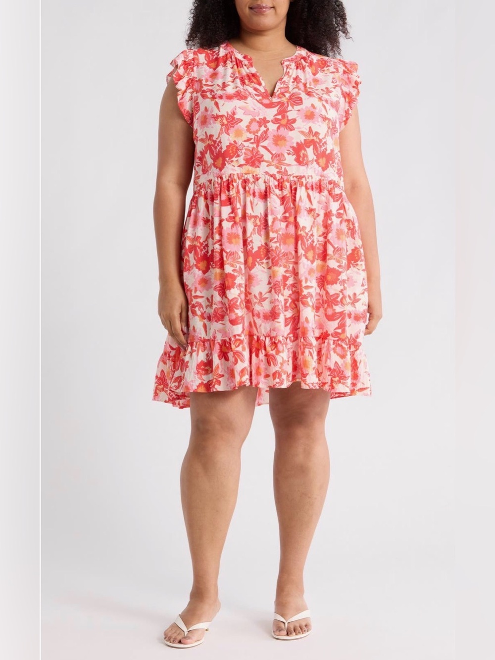 NEW…Caslon Ruffle Shoulder Mini Dress